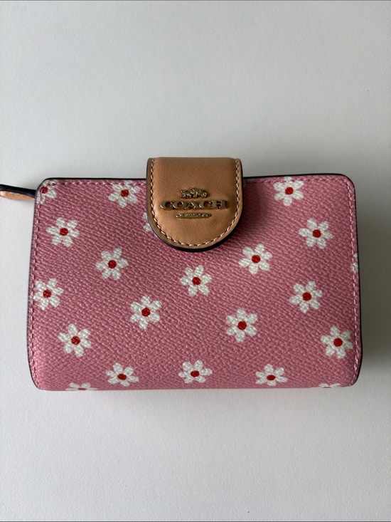 Coach Handbags - Coach Medium Corner Zip Wallet Pink - Floral Print NWT